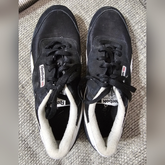 REEBOK CLASSIC NYLON GRADE SCHOOL  BLACK / WHITE - Picture 2 of 6